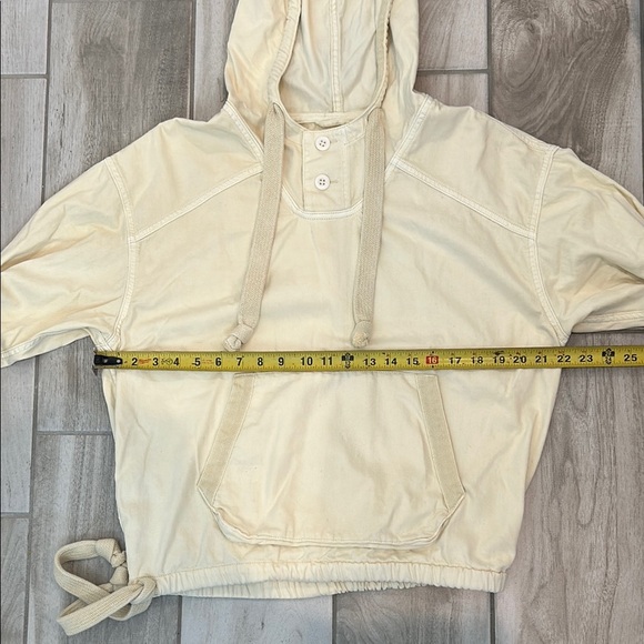 American Eagle Outfitters Cream Hooded Jacket - Picture 6 of 8